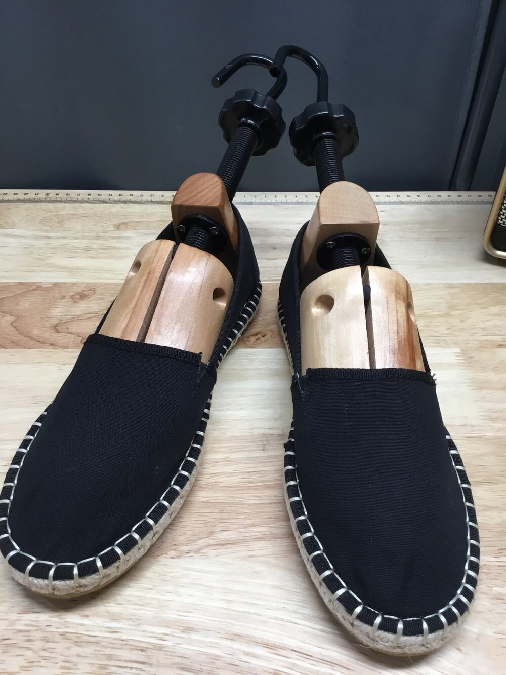 BP. Espadrilles Women's 8.5M Black Canvas Slip-On Low Top Round Toe Comfort